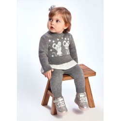 SET BEBE PRIMARAL CU PULLOVER SI TROCAT PENTRU FETE - 2720-026 - 2720-026 - view 1