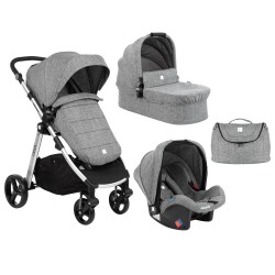 Cărucior COMBINAT 3 ÎN 1 UGO DARK GREY MELANGE 2020 - 31001010143 - 31001010143 - view 1