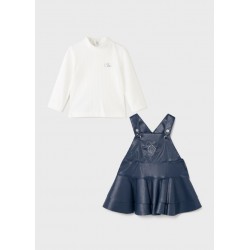 SET BEBE PRIMARUL CU BLUZA SI FUSTA PIELE SINTA PENTRU FATA - 2697-004 - 2697-004 - view 1