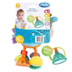 Мека плюшена дрънкалка PLAYGRO Кончето Хоп Троп, със 6 активности, 3м+, Синя - PG.0354 - view 4
                  