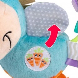 Мека плюшена дрънкалка PLAYGRO Кончето Хоп Троп, със 6 активности, 3м+, Синя - PG.0354 - view 5
                  