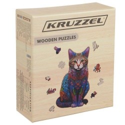 Дървен креативен пъзел Kruzzel Котка - 130 части - KRU22878 - view 8
                  
