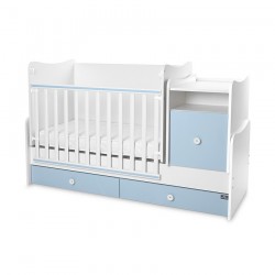 Легло Lorelli TREND PLUS NEW бяло+baby blue - 10150590039P - view 3
                  