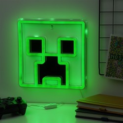 LAMPĂ DE PERET MINECRAFT NEON CREEPER - PP14020MCFVN - PP14020MCFVN - view 1