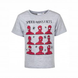 TRIOU PENTRU BĂIEȚI PENTRU COPII PENTRU BĂIEȚI CU MÂNECĂ SCURTĂ SPIDERMAN. - ER1093 gri - ER1093 grey-116 - view 1