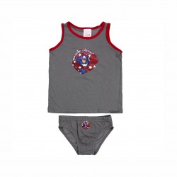 SET LENJIE INTIE COPII AVENGERS PENTRU BĂIEȚI. - DQE3115 gri - DQE3115 grey-110 - view 1