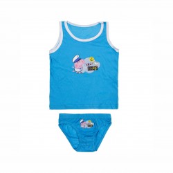 SET LENJIE INTIE PEPPA PIG PENTRU BIEIETI. - DQE3141 albastru - DQE3141 blue-122 - view 1