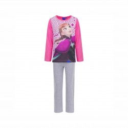PIJAMA COPII FROZEN CU MANECA LUNGA PENTRU FETE. - RH2037 roz - RH2037 pink-128 - view 1