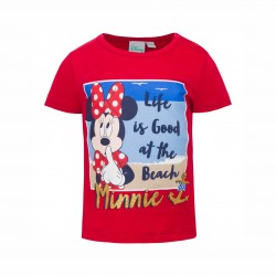 TRIOC BEBE MINNIE MOUSE CU MANECA SURTA PENTRU FETE. - SE0175 roșu - SE0175 red-68 - view 1