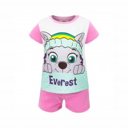 PIJAMA ȘI PANTALONI SCURT PENTRU FETE BABY PAW PATROL. - ER0331 roz - ER0331 pink-74 - view 1