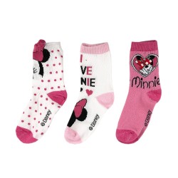 SET 3 PERECHI DE ȘOSETI MINNIE MOUSE PENTRU FETELE. - SE0604-1 - SE0604-1-27 - view 1