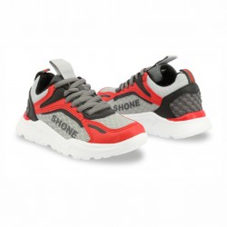 PANTOFI SPORT PENTRU BĂIAȚI... - 903-001_RED-GREY - view 2
