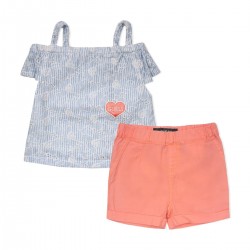 SET BLUZĂ ȘI PANTOR SORRT PENTRU BEBE FETĂ - A02G06WCSX0F08U - A02G06WCSX0F08U - view 1