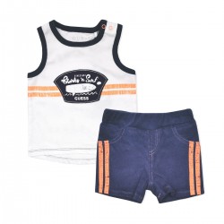 SET TOP ȘI SORRT PENTRU BEBE BIEȚI - I02G18K5M20TWHT - I02G18K5M20TWHT - view 1