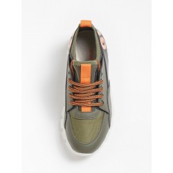 Детски кожени сникърси Guess за момче - FIBRO8ELE12GREEN - view 4
                  