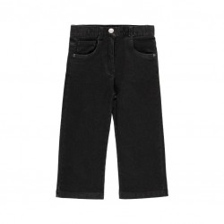 BLANCI DE COPII MODEL BOBOLI PICIOSA LATĂ PENTRU FETE - 433291-NEGRU - 433291-BLACK - view 1