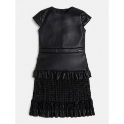 ROCHIE GUESS DIN PIELE CU MECĂ SCURTĂ PENTRU FETĂ - J2BK25WE8D0JBLK - J2BK25WE8D0JBLK - view 1