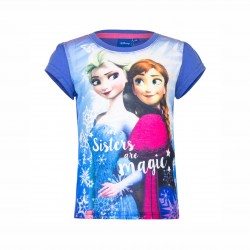 TRIOC FROZEN DE COPII CU MANECA SURTA PENTRU FETE. - EP1440 albastru - EP1440 blue-116 - view 1