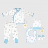 SET BEBELUȘI 5 PUC. ORGANIC KID CU APLICAȚI PENTRU BĂIEȚI. - 10105-020