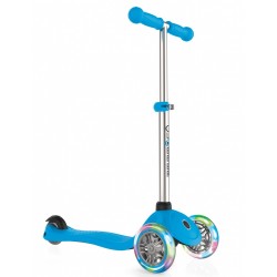 Тротинетка за деца Globber Primo Lights със светещи гуми и регулируема височина - Светло синя - 423-101 - view 4
                  