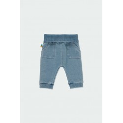 PANTALONI BOBOLI SOFT DENIM PENTRU BEBE BIELET - 192024-BLACH - 192024-BLEACH - view 1
