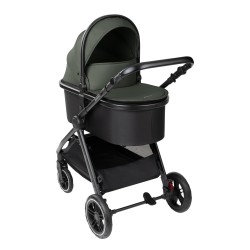 Комбинирана количка 3в1 с кош за новородено Kikka Boo Ava Army Green - 31001010063 - view 12
                  