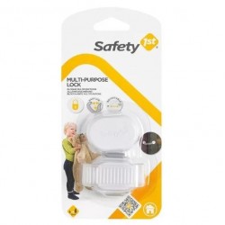 Мултифункционално заключващо устройство SAFETY 1st за вратички на мебели и домакински уреди, бял цвят - SF.0076 - view 3
                  