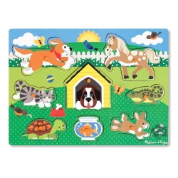 PUZZLE DIN LEMN MELISSA ȘI DOUG - ANIMĂȚI - 000772190534 - 000772190534 - view 1