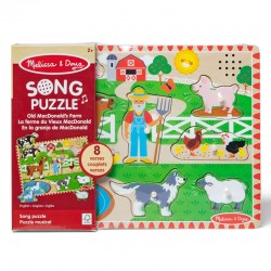 MELISSA & DOUG PUZZLE DE LEMN - FERMA LUI MACDONALD CU CÂNTEC - 000772007382 - 000772007382 - view 1