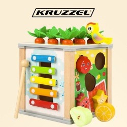 Дървено образователно сортер кубче Kruzzel  - KRU22566 - view 11
                  