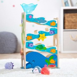 Jucărie din lemn pentru bebeluși MELISSA AND DOUG ROLLABLES TOWER OCEAN - 000772307369 - 000772307369 - view 1