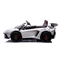 Акумулаторна кола Licensed Lamborghini Aventador SVJ White + батерия 24V/10AH - 31006050396 - view 3
                  