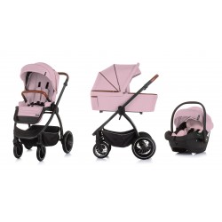 Cărucior combinat pentru bebeluși 3 ÎN 1 CHIPOLINO "PRESTIGE" MARSHMALLOW - KKPRS02506PM - KKPRS02506PM - view 1