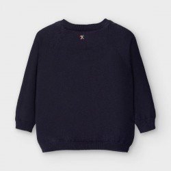 PULLOVER BEBE PRIMAR CU APLICA PENTRU BAIAT - 2347-040