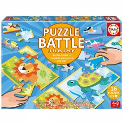 EDUCA BATTLE PUZZLE, 16X9 BUCĂȚI, ANIMALE - EDU20116 - EDU20116 - view 1