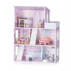 CHIPOLINO CHIPOLINO SET CASĂ DE PĂPUȘI DIN LEMN CU 13 BUC. MOBILIER - DIWH02407627 - DIWH02407627 - view 1