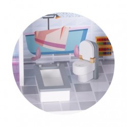 Детска дървена къща за кукли Chipolino в комплект с 13бр. мебели - DIWH02407627 - view 7
                  