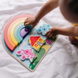 INDICIILE LUI MELISSA ȘI DOUG BLUE ȘI TU PUZZLE DE LEMN! CURCUBEU, 9 BUC. - 000772330084 - 000772330084 - view 1