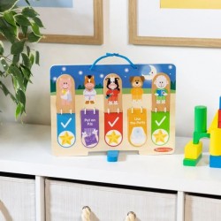 MESA DE JOC DIN LEMN MELISSA AND DOUG, RUTINELE MELE ZILNICE - 000772501798 - 000772501798 - view 1