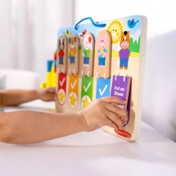 Дървена таблица за игра Melissa and Doug, My Daily Routines - 000772501798 - view 3
                  