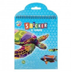CARTE MOXY CU AUTOCOLENTE CU NUMERE - ANIMALE, 12 DESIGNE - 6606210108 - 6606210108 - view 1