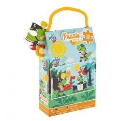 PUZZLE DINOZAUR MOXY, 30 BUC., 29X18CM - 6703020086 - 6703020086 - view 1