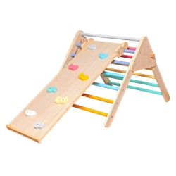 Пиклер Триъгълник GINGER HOME 2в1 Дървена Катерушка и Пързалка - W01F021 - view 3
                  