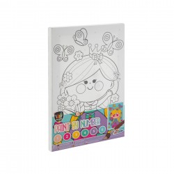 PÂNZĂ MOXY PENTRU PRINȚESĂ DE COLORAT, LA NUMERE, CU PERIE ȘI VOPSELE, 297 X 195 MM - 6605320022 - 6605320022 - view 1