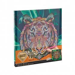 PÂNZĂ MOXY PENTRU DESENAT TIGRU, CU MĂRGE, 30 X 30 CM - 6605330020 - 6605330020 - view 1