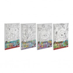 VOPSEA MOXY LA NUMERE PÂNZĂ, CU PERIE ȘI VOPSELE, 297 X 195 MM, ASORTAT, 24 BUC - 6605330028 - 6605330028 - view 1