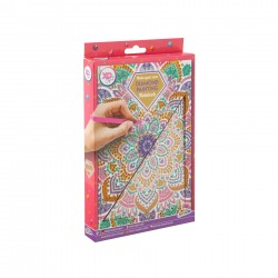 CAIET MOXY MANDALA, PENTRU DESEN CU MARGE, A5, ROZ - 6605330063 - 6605330063 - view 1