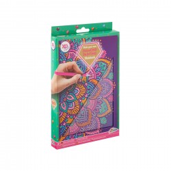 MANDALA CAIET MOXY, PENTRU DESEN CU MARGE, A5, MOV - 6605330065 - 6605330065 - view 1