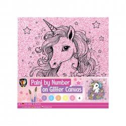 UNICORN PÂNZĂ MOXY DE COLORAT LA NUMERE, 25 X 25 CM - 6605330181 - 6605330181 - view 1