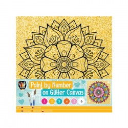 FLOARE PÂNZĂ MOXY DE COLORAT LA NUMĂR, 25 X 25 CM - 6605330182 - 6605330182 - view 1